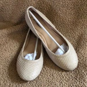 Lucky Brand snakeskin flats